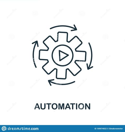 Illustration about Automation icon. Line style symbol from productivity icon collection. Automation creative element for logo, infographic, ux and ui. Illustration of modern, infographic, internet - 169074022 Automation Logo Design, Automation Illustration, Automation Logo, Logo Infographic, Ui Illustration, Modern Infographic, Icon Collection, Text Logo, Logo Design Inspiration