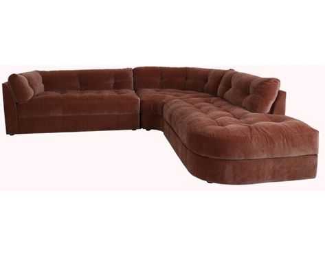 Jonathan Louis Juniper 3-Piece Sectional Jonathan Louis, Trending Furniture, The Big Comfy Couch, Desert Chic, Retro Interior Design, Retro Interior, 3 Piece Sectional, Shop Furniture, Dream Apartment