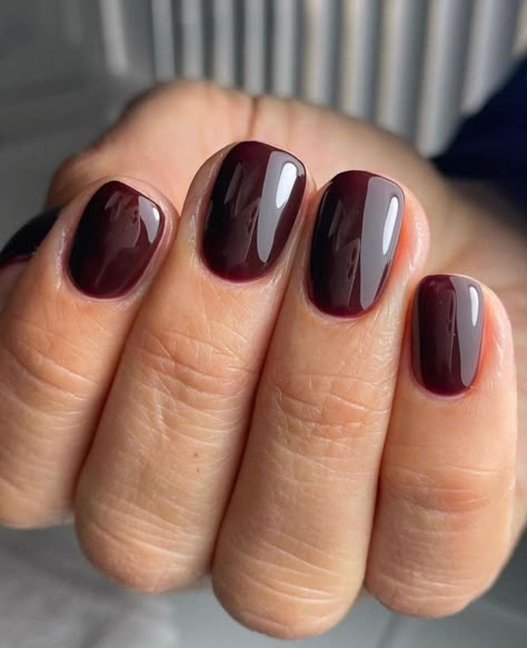 Tendenze unghie Autunno 2023 💅🏻 colori e nail art🍂 Brown Shiny Nails, Manicure Shellac, Berry Nails, Nagellack Trends, Fall Gel Nails, Subtle Nails, Nail Colours, Red Nail Polish, Gel Nail Colors