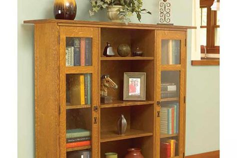 Mission Bookcase | WOOD Magazine Woodwork Beginner, Bookcase Woodworking Plans, Woodworking Garage, Basic Woodworking, Craftsman Furniture, Wood Store, Wood Magazine, Arts And Crafts Furniture, Woodworking Projects That Sell