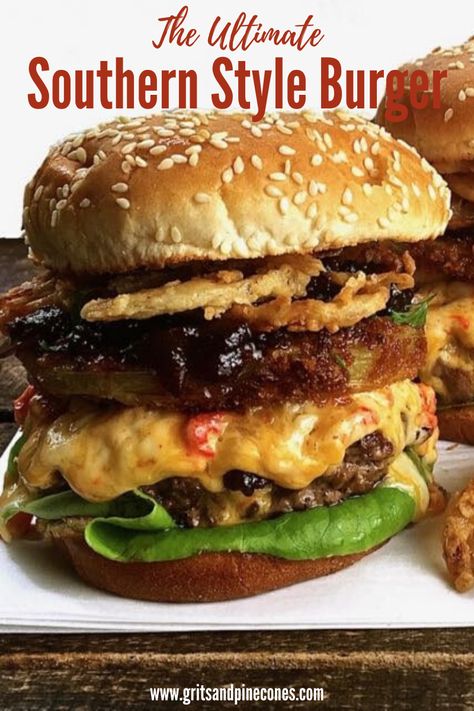 Pimento Cheese Burger, Classic Hamburger, Southern Quotes, Cowgirl Secrets, Quotes Father, Homemade Cheeseburgers, Cowgirl Quote, Gourmet Burger, Hunting Quotes