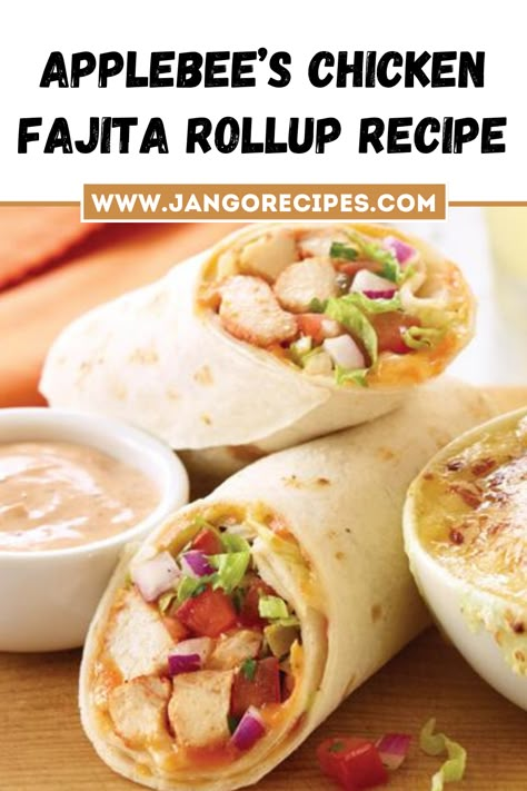 Copycat Applebees Chicken Fajita Rollup, Chicken Fajita Rollup Applebees, Applebees Chicken Fajita Rollup Recipe, Applebees Copycat Recipes Chicken, Chicken Fajita Rollup Recipe, Fajita Chicken Recipes, Chicken Fajita Rollup, Locarb Recipes, Chicken Fajita Wraps