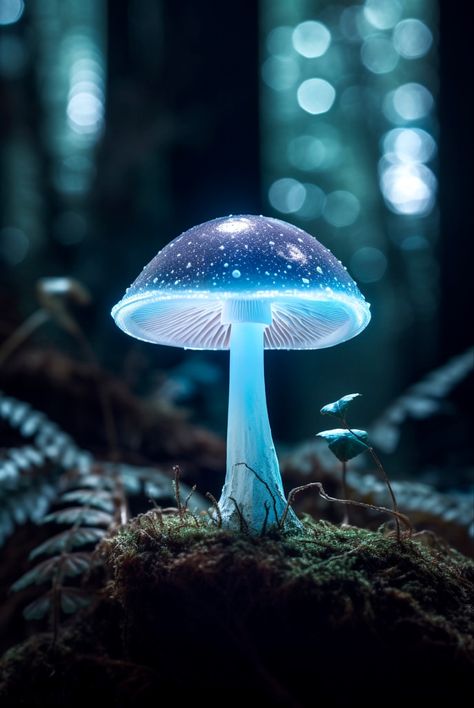 Photography With Iphone, Wallpaper Mushroom, Iphone Lock Screen Wallpaper, Iphone Lock Screen, Blue Mushroom, Mushroom Images, Glowing Mushrooms, Mushroom Wallpaper, Mushroom Pictures