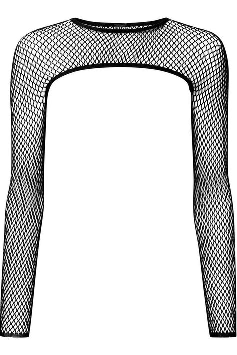 Fishnet Bolero, Net Sleeves, Black Wardrobe, Rock Outfit, Bite Me, Black Fishnets, Emo Outfits, Goth Outfits, Edgy Outfits