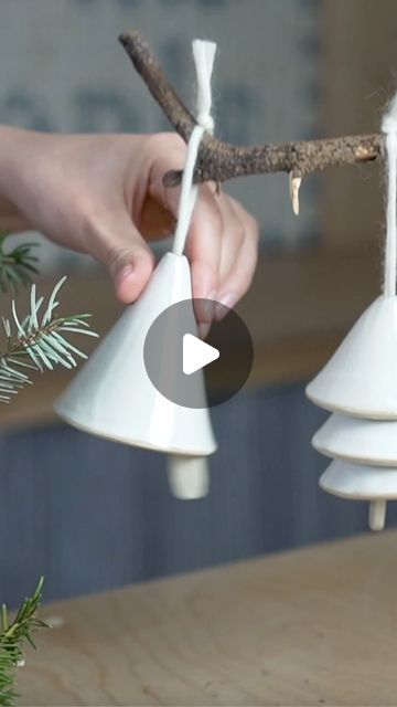 Pottery to the People on Instagram: "One of my favorite templates to date because they are so simple & easy to make, and work for many different holidays and decor styles ✨" Pottery Bells How To Make, Ceramic Bells Handmade, Easter Clay Ideas, Pottery Christmas Ideas, Christmas Ceramics Ideas, Christmas Pottery Ideas Ceramics, Christmas Pottery Ideas, Ceramics Christmas, Ceramics Plates