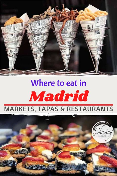 Restaurants Madrid, Spanish Snacks, Madrid Tapas, Madrid Food, Madrid Spain Travel, Madrid Restaurants, Best Tapas, Spain Trip, Madrid Travel