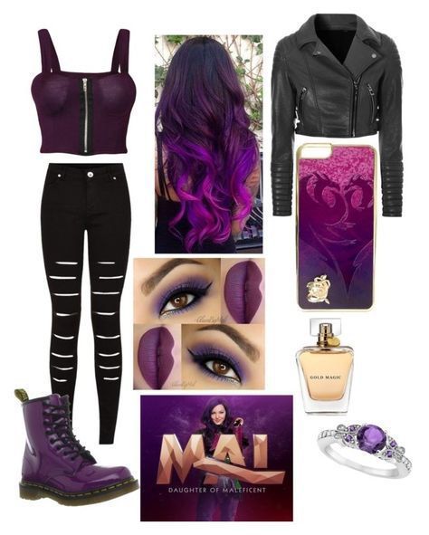 Descendants Costume Ideas, Mal Descendants Outfit Ideas, Descendants Clothes Inspired Outfits, Mal From Descendants, Descendants Clothes, Descendants Mal, Descendants Costumes, Descendants 1, Harry Hook