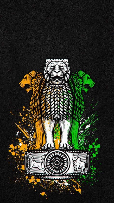 Artistic Archives - iPhone Wallpapers : iPhone Wallpapers Indian Emblem, Indian Emblem Wallpaper, Indian Flag Colors, Indian Flag Photos, Army Wallpapers, Indian Flag Images, Flag Images, Happy Independence Day India, Shivaji Maharaj Hd Wallpaper