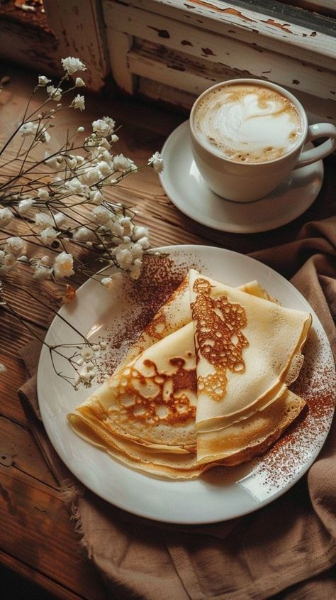 Crepes Food Photography, Crepes Photography, Crepe Aesthetic, Crepes Aesthetic, Pancake Aesthetic, France Project, Warm Photography, Crepe Cafe, Old Video Games