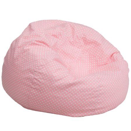 Oversized Polka Dot Bean Bag Chair, Multiple Colors, Pink Cute Beanbag, Oversized Bean Bag Chairs, Small Bean Bags, Pink Chairs, Large Bean Bag Chairs, Bean Bag Lounger, Large Bean Bags, Pink Dot, Kids Bean Bags