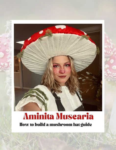 How to Build a Mushroom Hat DIGITAL DOWNLOAD Aminita - Etsy Canada Mushroom Halloween Costume, Mushroom Halloween, Mushroom Hats, Mushroom Costume, Mario Costume, Mushroom Hat, Flat Bill Hats, Floppy Hats, Cottagecore Outfits