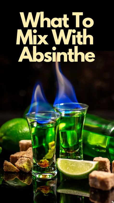 What To Mix With Absinthe Absinthe Aesthetic, Absinthe Cocktail Recipes, Absinthe Drinker, Bartending Drinks, Absinthe Cocktail, The Green Fairy, Low Alcohol Drinks, Non Alcoholic Beer, My Bar