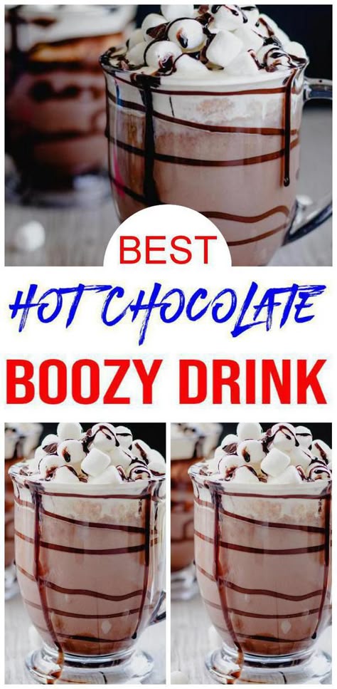 Check out this boozy hot chocolate. BEST alcohol drink for the Holidays. Easy Christmas Baileys & vodka recipe. Baileys spiked hot chocolate you will want on your Thanksgiving table or Christmas table.Simple alcoholic drink with Baileys & vodka. Spike hot chocolate for yummy cold weather drink or best Christmas drinks. Winter cocktails u don't want to pass up for parties or happy hour. Christmas hot chocolate cocktail everyone will love. For more #alcohol drink recipes see KimspiredDIY #vodka Frozen Hot Chocolate Alcoholic Drinks, Baileys Recipes Drinks Hot Chocolate, Hot Cocoa With Alcohol, Hot Cocoa Recipe With Alcohol, Hot Chocolate Alcoholic Drinks Easy, Hot Coco Alcohol Drink, Boozy Crockpot Hot Chocolate, Boozy Winter Drinks, S’mores Baileys Drinks