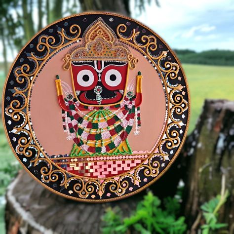 🎨Introducing the magnificent Lord Jagannath Lippan Art, adorned with his majestic crown, all the way from the beautiful land of Odisha. 🙏🏼 Proud to unveil this 🌟 Let's celebrate the rich culture and heritage of Odisha through this stunning artwork. 🎉 #OdishaPride #LordJagannath #LippanArt #CulturalHeritage #ProudProfessional Jagannath Lippan Art, Jagannath Art, Lord Jagannath, Lippan Art, Birthday Gifts For Boyfriend Diy, Instagram Editing Apps, Mandala Art Therapy, Boyfriend Diy, Clay Art Projects