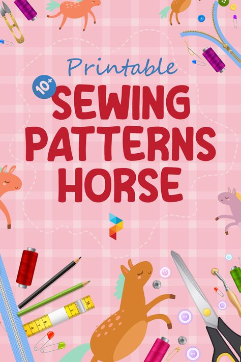 Fabric Horse Pattern Free, Horse Sewing Pattern Free, Horse Patterns Printable, Horse Applique Pattern, Felt Horse Pattern, Diy Horse Stuff, Horse Blanket Pattern, Horse Sewing Pattern, Mermaid Home Decor