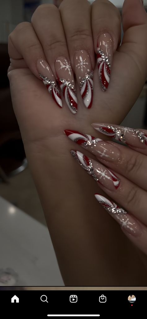 Art Styles For Beginners, Harry Styles Nail Art, Nails Polish Designs, Nail Art Japanese, Snowflake Nail Design, Snowflake Nail, Candy Cane Nails, Best Nails, Home 2023