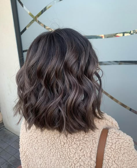 Short Cool Tone Brown Hair, Healthy Hair Short, Cold Brown Hair Color Dark, Cold Tone Hair Color, Brown Hair Palette, Cold Dark Brown Hair, Cute Hair Colors For Short Hair, Cold Hair Color, Cold Brown Hair Color