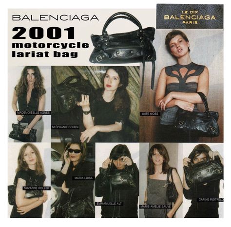 iheartmolly Balenciaga Motorcycle Bag, Balenciaga First, Emmanuelle Alt, Carine Roitfeld, Motorcycle Bag, Bags Aesthetic, Balenciaga Bag, Kate Moss, Balenciaga City Bag