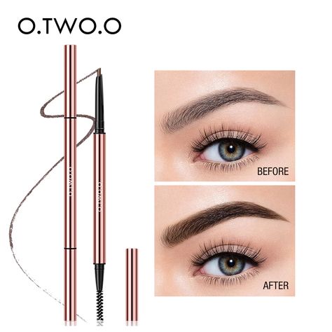 O.TWO.O Ultra Fine Triangle Eyebrow Pencil Precise Brow Definer Long Lasting Waterproof Blonde Brown Eye Brow Makeup 6 Colors|Eyebrow Enhancers| - AliExpress Blonde Brown Eyes, Eyebrow Enhancer, Waterproof Eyebrow, Unique Makeup, Brow Brush, Brow Definer, How To Color Eyebrows, Perfect Brows, Brow Makeup