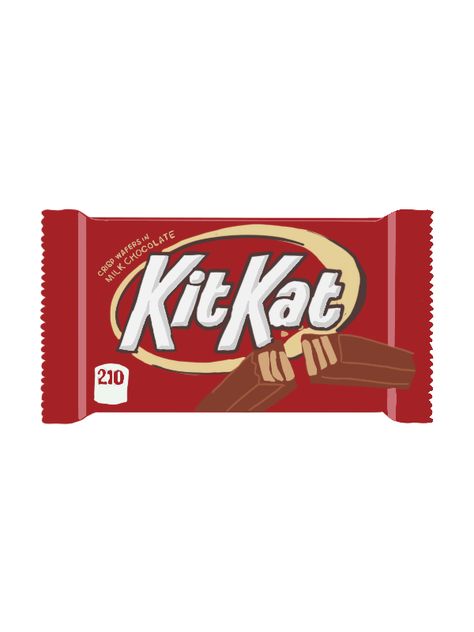 Kitkat Sticker, Kit Kat Drawing, Kitkat Drawing, Nature Symbols, Drawing Kits, Working Drawing, Math Coloring, Kit Kat, Chocolates