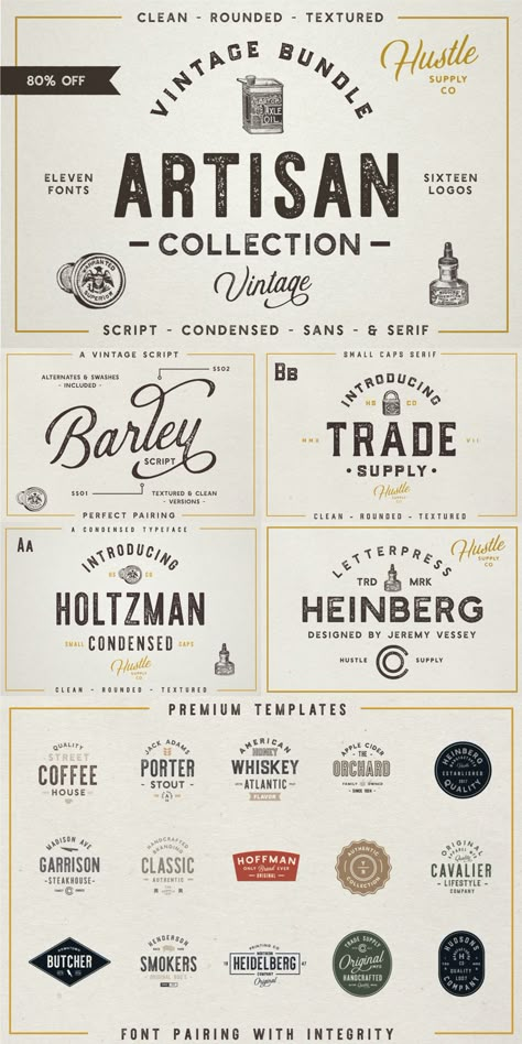 Vintage Cursive, Whiskey Packaging, Logo Stationery, Vintage Bakery, Pizza Branding, Business Branding Inspiration, Bakery Branding, Retro Typography, Bakery Logo