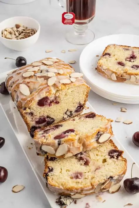 Mary Berry Cherry and Almond Cake Recipe - British Recipes Book Almond Cake Recipes, School Desserts, Old School Desserts, Cherry And Almond Cake, Cherry Cake Recipe, Cake Recipes Uk, Almond Pound Cakes, Mary Berry Recipe, British Recipes