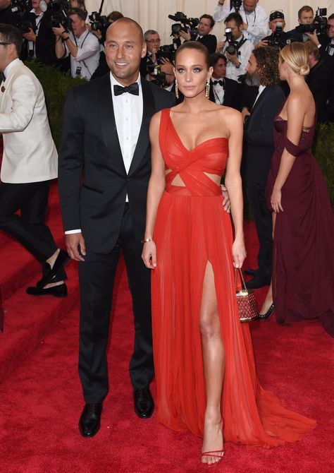 She's Red Carpet Ready at Every Big Fashion Event Hannah Davis, Red Carpet Ready, Stylish Couple, The Met Gala, Olivia Munn, Derek Jeter, Tuxedos, Fashion Event, Big Fashion