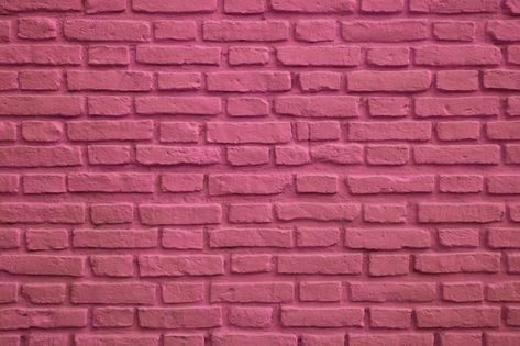 Front view of magenta colored old brick ... | Premium Photo #Freepik #photo #brick #brick-wall #concrete #pink Pink Brick Wall, Magenta Walls, Wall Concrete, Old Brick Wall, Brick Wall Background, Old Bricks, Painted Brick, Wall Background, Pink Walls