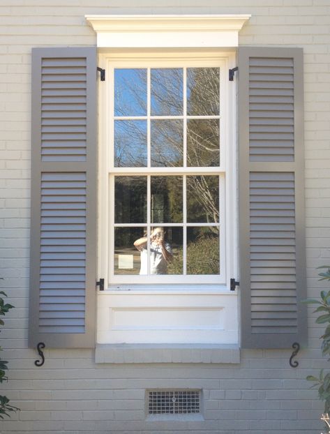 Exterior Shutters | Carolina Blind & Shutter Inc. Aluminum Shutters Exterior, New Orleans Shutters Exterior, Shutters Longer Than Window Exterior, Pvc Shutters Exterior, Shutter Types Exterior, French Shutters Exterior, Working Shutters Exterior, Black Windows With Shutters, Louvered Shutters Exterior