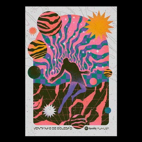 Check out this amazing collection of spiritual and psychedelic posters created by the skilled graphic designers of studio Posters BluMoo Flow Fest, Plakat Design Inspiration, Space Tapestry, Instagram Poster, Gig Poster, Poster Artwork, Graphic Design Studios, Gig Posters, Art And Illustration