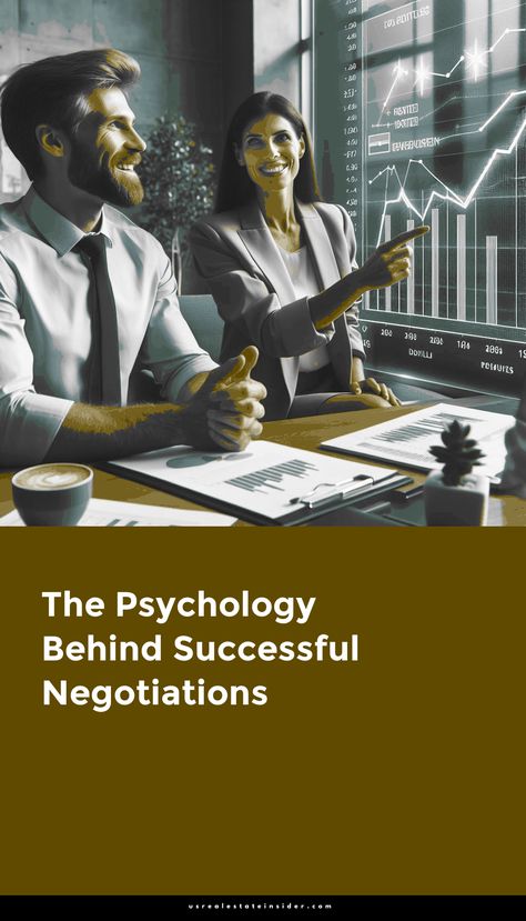 Successful real estate transactions hinge on effective negotiations, the linchpin of property deals.



Negotiation skills are paramount, influencing every facet of buying and selling homes.



Psychology plays a pivotal role in navigating the complex landscape of negotiations.



Understanding the human psyche is the key to unlocking successful deals in real estate.



Emotions, motivations, and perceptions guide the intricate dance of bargaining.



Effective negotiators delve into the psychology of counterparts, recognizing that decisions are not solely driven by facts and figures.



Emotions like fear, excitement, and attachment subtly underpin the negotiation process, shaping the trajectory of discussions.



Empathy becomes a potent tool, allowing negotiators to . . . How To Influence People Psychology, Sales Psychology Tips, Types Of Psychology Careers, How To Become A Good Real Estate Agent, Mindset The New Psychology Of Success, Cognitive Bias, Negotiation Skills, Managing Emotions, Active Listening