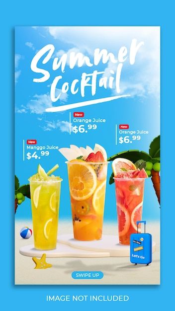 Summer Drink Menu Design, Drinks Poster Design, Summer Social Media Post, Burger Bangor, Drink Poster Design, Drink Flyer, Drink Advertisement, Summer Drink Menu, Summer Coffee Drinks