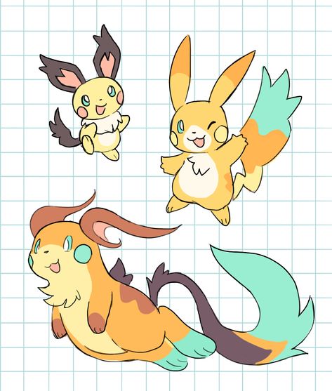 Swirlix Pokemon Art, Pokemon Oc Ideas, Psychic Fakemon, Pokemon Redesign, Pokemon Dungeon, Pichu Pikachu Raichu, Solgaleo Pokemon, Custom Pokemon, Pokemon Game Characters