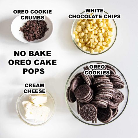 These bite-size 3-ingredient No Bake Oreo Cake Pops are a totally yummy guilty pleasure, make with oreo cookies, cream cheese and chocolate. #oreocakepops #nobake #oreocakepops #recipe Cake Pops With Oreo Cookies, Oreo Cake Pop Recipe Easy, No Bake Oreo Cake Pops, No Bake Cake Pops 3 Ingredients, Oreo Cakesicles Recipes, Easy Cake Pop Recipe No Bake, Easy Oreo Cake Pops, Oreo Cake Balls Recipe, Oreo Cookie Cake Pops