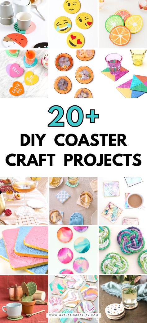 Paint Coasters Diy, Handmade Coasters Ideas, How To Make Coasters Diy, Hand Painted Coasters Diy, Costers Diy Clay, Diy Coasters Wooden, Coaster Art Ideas, Cute Coaster Painting Ideas, Painted Coaster Ideas