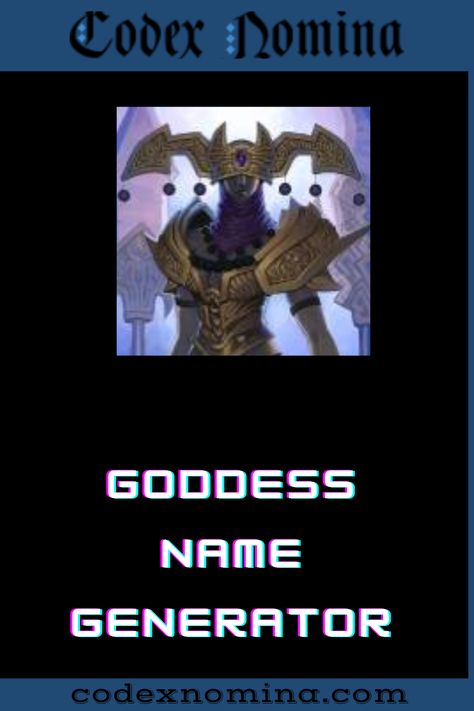 Goddess Name Generator & Guide Female Goddess Names, Goddess Name, Fantasy Character Names, Goddess Names, Name Suggestions, Name Generator, Character Names, Gods And Goddesses, Fantasy Character Design