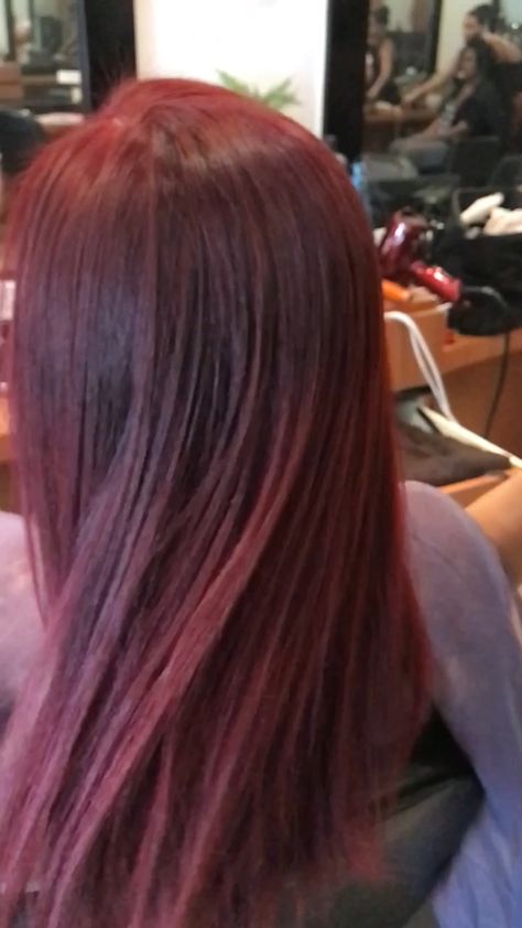 Hair color purplish red Red Purplish Hair, Purplish Red Hair, Red Hair Color, Red Hair, Red Color, Hair Color, How To Memorize Things, Long Hair Styles, Hair Styles