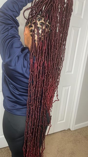 Multicolor Soft Locs, Burgundy Soft Locs Black Women, Burgundy Soft Locs, Red Soft Locs, Soft Locs With Color, Burgundy Locs, Instagram Not, Soft Locs, School Morning