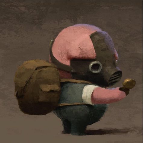 Reference Photos Colorful, The Dam Keeper, Dice Tsutsumi, 3d Karakter, Pig Character, Color Script, Game Concept Art, Digital Art Illustration, Visual Development