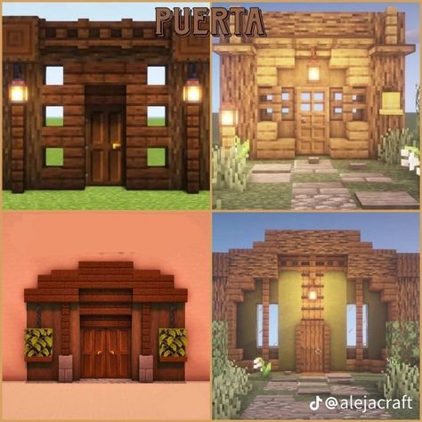 Cute Minecraft Door Ideas, Minecraft House Door Ideas, Minecraft House Doorway, Minecraft Door Frame Ideas, Mc Door Ideas, Minecraft Circle Window Design, Minecraft Door Design Ideas, Minecraft Rooftop Ideas, House Entrance Minecraft