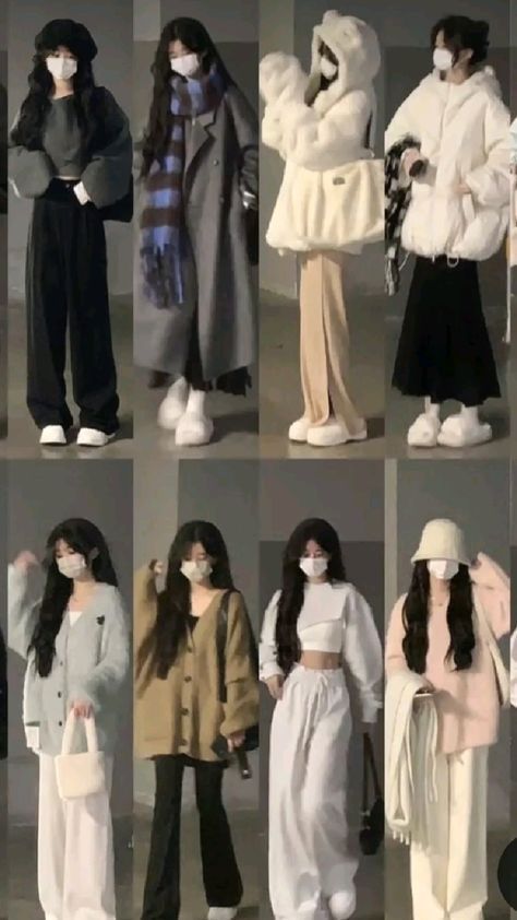 Japanese Winter Fashion, Japanese Winter, Modest Girly Outfits, Korean Fashion Fall, Simple Style Outfits, Korean Fashion Winter, Trendy Outfit Ideas, Casual Outfits For Teens