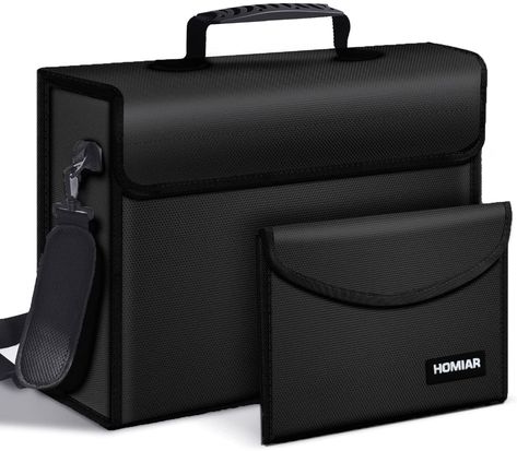 Amazon.com: Fireproof Document Safe Bag,Large (17"X12"X6") Fireproof Safe Bag,(10.7"X 6.6") Money Pouch Envelope, High Capacity Bank Money Bag, Sealed Storage No-Itch Protector Case : Tools & Home Improvement Luxury Formal Bag With Bill Compartment, Functional Anti-theft Chest Bag For Business, Money Briefcase, Fireproof Safe, Functional Portable Cases For On-the-go, Bank Bag, Bank Money, Safe Deposit Box, Money Safe