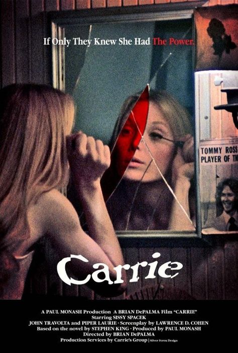 70s Horror, Halloween Widget, Carrie 1976, Carrie White, Movie Ideas, Classic Poster, Film Horror, Septième Art, I Love Cinema