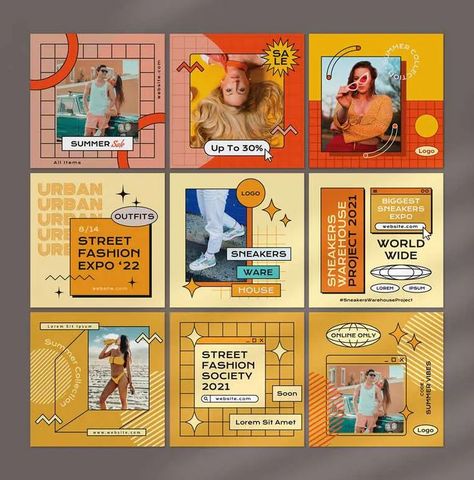 Colorful Retro Fashion Instagram Post Template AI, PSD Fashion Instagram Post, Vintage Disney Posters, Vintage Retro Fashion, Finance Accounting, Instagram Graphic Design, Instagram Design Layout, Vintage Instagram, Instagram Graphic, Branding Template