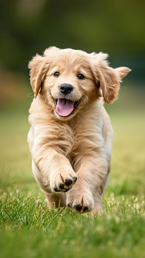 Golden retriever puppy is running grass animal mammal. | premium image by rawpixel.com / Miiruuku Golden Retriever Wallpaper Iphone, Cute Dogs Wallpaper Iphone, Puppy Wallpaper Iphone, Golden Retriever Wallpaper, Dog Wallpaper Iphone, Dog Images Hd, Cute Puppy Wallpaper, Cute Dog Wallpaper, Puppy Wallpaper