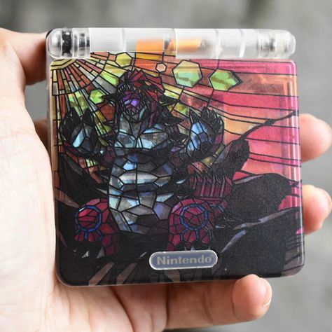 Gameboy Advance SP: Strong Groudon Link to buy in bio Custom Gameboy, Portable Console, Gameboy Advance Sp, Gameboy Color, Pocket Game, Gaming Tech, Gameboy Advance, Color Games, Cool Tech