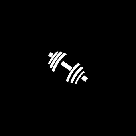 Gym Black Aesthetic, Gym Logo Aesthetic, Fitness Icon Black, Black Fitness Icon, Gym Highlight Cover Instagram, Gym Pfp Aesthetic, Gym App Icon, Gym Dark Aesthetic, Gym Playlist Cover