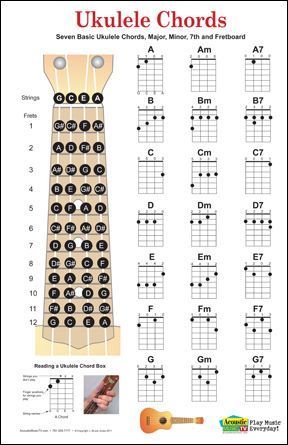 Akordy Na Ukulele, Ukulele Fingerpicking, Ukelele Chords Ukulele Songs, Ukulele Songs Beginner, Music Basics, Easy Ukulele Songs, Learning Ukulele, Ukulele Chords Chart, Ukulele Art