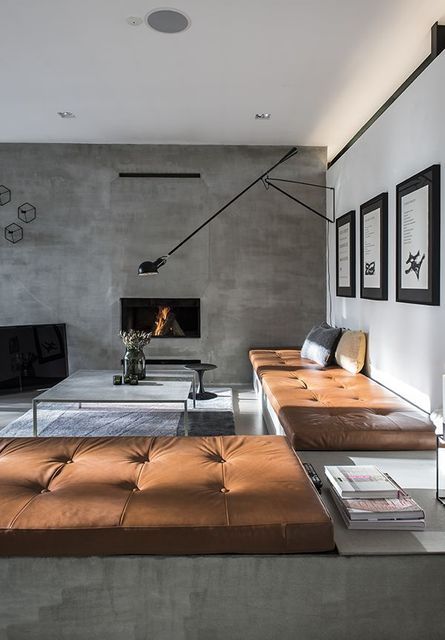 The Pros of Concrete - Daily Feature at Dering Hall Concrete Interiors, Interior Modern, Design Del Prodotto, Decor Minimalist, Home Fashion, Living Design, Living Room Interior, 인테리어 디자인, Interior Design Inspiration