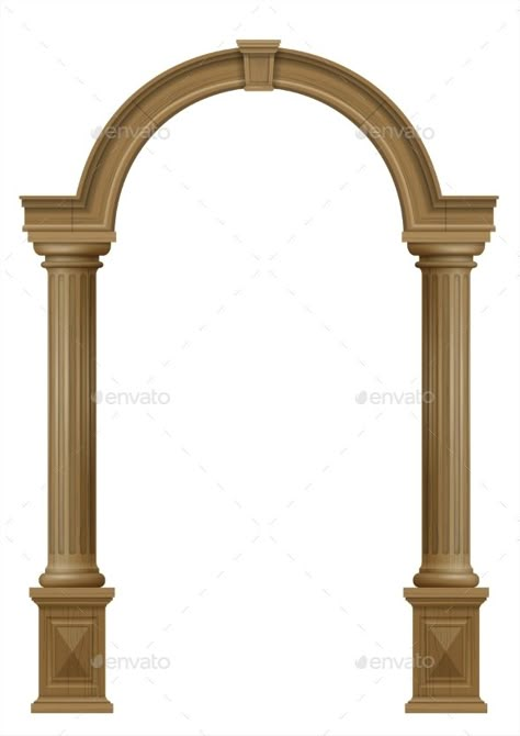 Arch Wooden Design, Pilar Design Columns, Door Arch Design, Pilar Design, Pillar Arch, Door Portal, Arch Column, Columns Interior, Exterior Columns